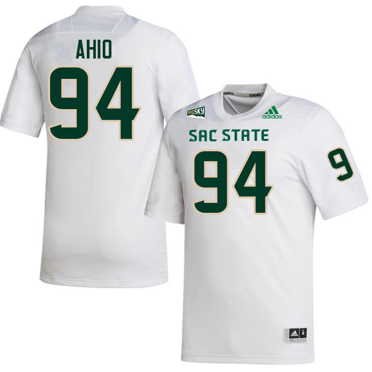Ben Ahio SAC State Jersey,Sacramento State Hornets #94 Ben Ahio Jersey-White Ben Ahio SAC State Jersey,Sacramento State Hornets #94 Ben Ahio Jersey-White